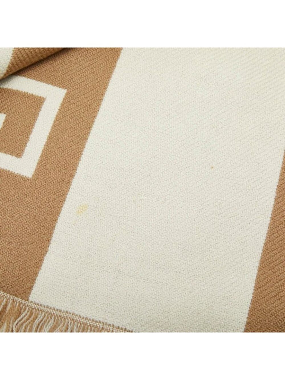 Gucci Glogo Scarf Beige Brown Wool - Picture 5 of 7